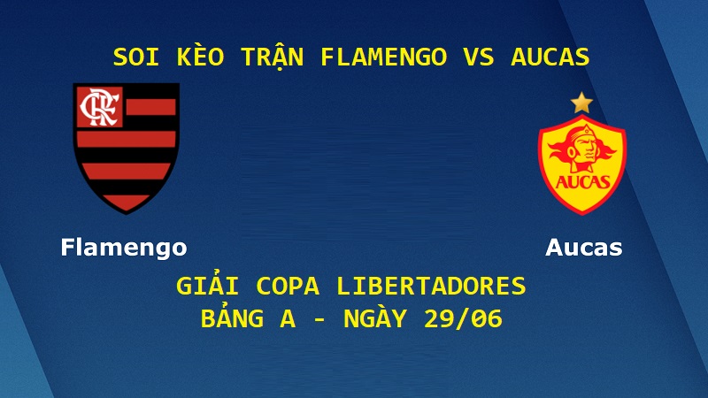 Soi kèo trận Flamengo vs Aucas ngày 29/06