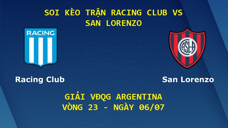 Soi Kèo Trận Racing Club Vs San Lorenzo, 05h30, 06/07 – VĐQG Argentina post thumbnail image